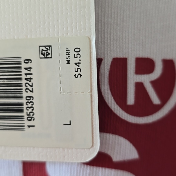 LEVI'S BRAND SIGNATURE WOMENS LONG SLEEVES WHITE SWEATSHIRT LARGE - Picture 7 of 15